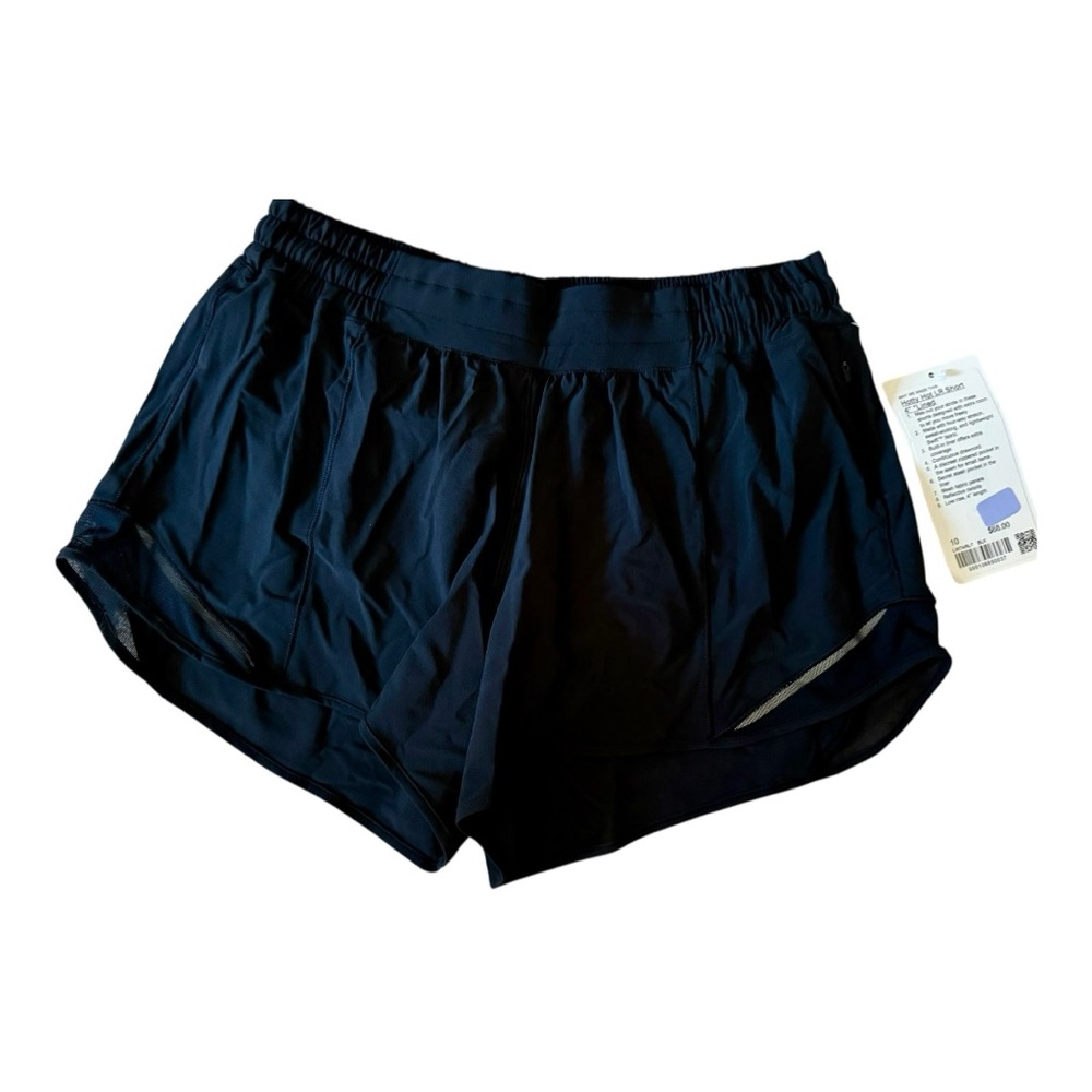 NWT LULULEMON Hotty Hot shorts 4” Black women’s size 10